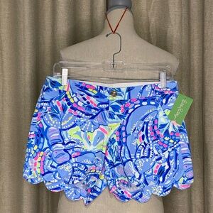 Lilly Pulitzer NWT Buttercup Stretch short Blue Peri Pinch Pinch Sz 2